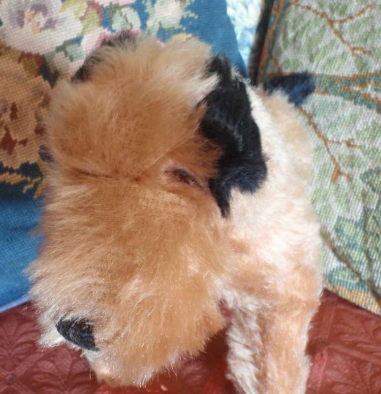 Antique toy dog `Terrier` Adorable authentic, collectible item. Real character piece for collector.