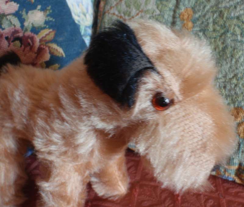Antique toy dog `Terrier` Adorable authentic, collectible item. Real character piece for collector.