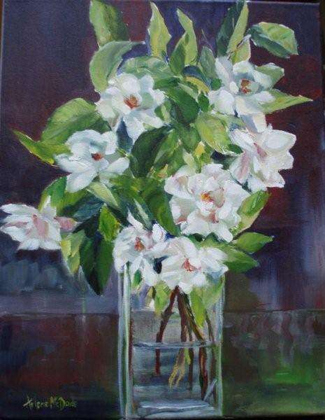 Original Arlene McDade  'GARDENIAS'  WELL BELOW GALLERY PRICE!
