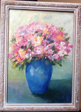 Original Arlene McDade 'Petite Bouquet - Roses' Charming Miniature!