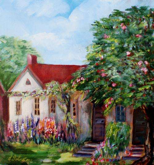 ORIGINAL - 'ROSE COTTAGE' by L.Johnstone