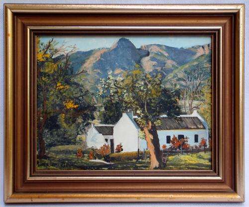 ABSOLUTELY BEAUTIFUL ORIGINAL OIL PAINTING BY MOIRA JAMIESON - FRAMED IN SUBTLE GOLD FRAME