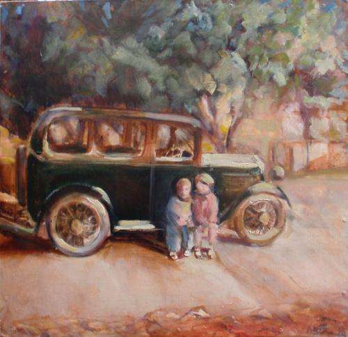 GORGEOUS ORIGINAL OIL PAINTING - 'CHILDHOOD'  SO MUCH CHARACTER!!!