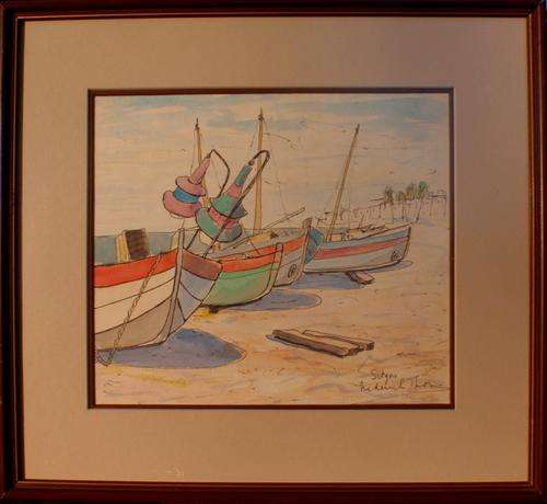 VINTAGE - FABULOUS ORIGINAL BY FREDERICK THORN - 'SITGES' (SPAIN)  REAL CHARACTER PIECE!