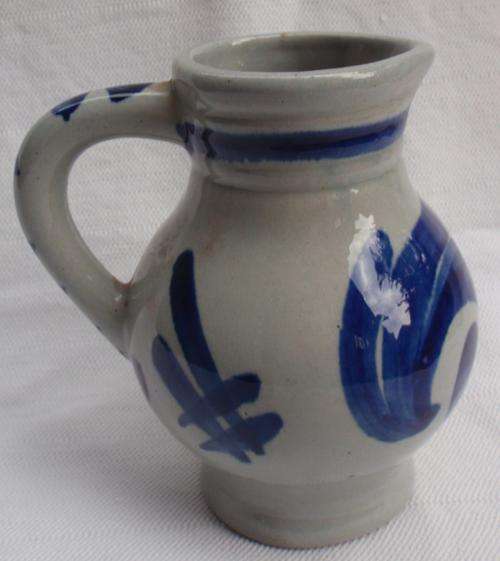 LOVELY, UNIQUE HAND MADE AND PAINTED MILK JUG - COUNTRY STYLE