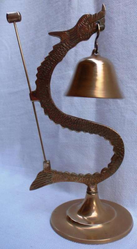 VINTAGE - CHINESE DRAGON BELL - HAND ENGRAVED - STUNNING!!!