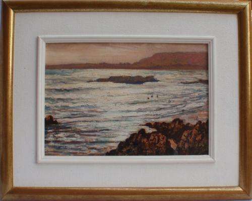 VINTAGE - LISTED ARTIST, WILLIAM GREEN 1961  'SUNSET TIME, VOELKLIP, HERMANUS