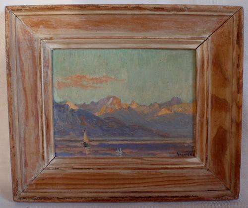 VINTAGE - LOVELY OLD OIL PAINTING - SIGNED BY ARTIST - IN VINTAGE FRAME - CHARMING IMPRESSIONIST!