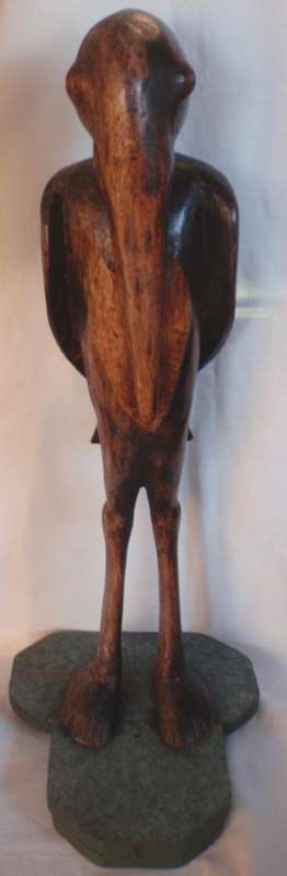 VINTAGE ART - MYSTERIOUS 'BIRDMAN' LARGE HAND CARVED STATUE - FASCINATING!!!