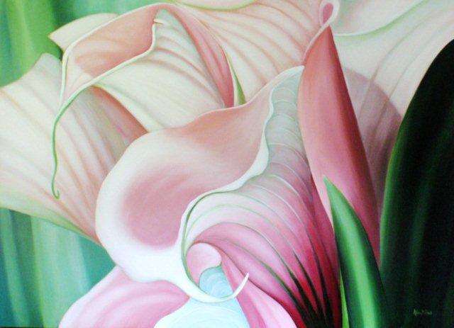LARGE ORIGINAL 'BLUSHING BRIDES - SERIES 3', BY ARLENE McDADE - WELL BELOW GALLERY PRICE!!!
