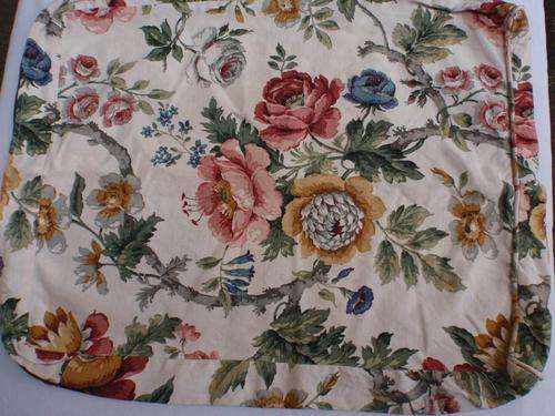 VINTAGE - OLD LINEN CUSHION COVER - BIG SIZE - CAN BE REVAMPED + EXTRA GREEN LINEN - GORGEOUS!!!