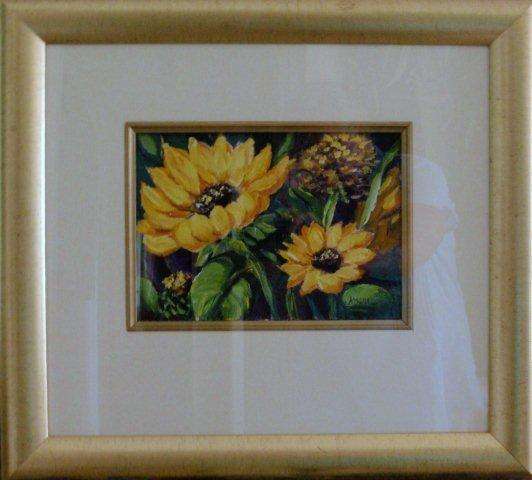 Original Arlene McDade 'Sunflowers 2' GORGEOUS PAINTING IN LOVELY FRAME - GOOD PRICE!!!