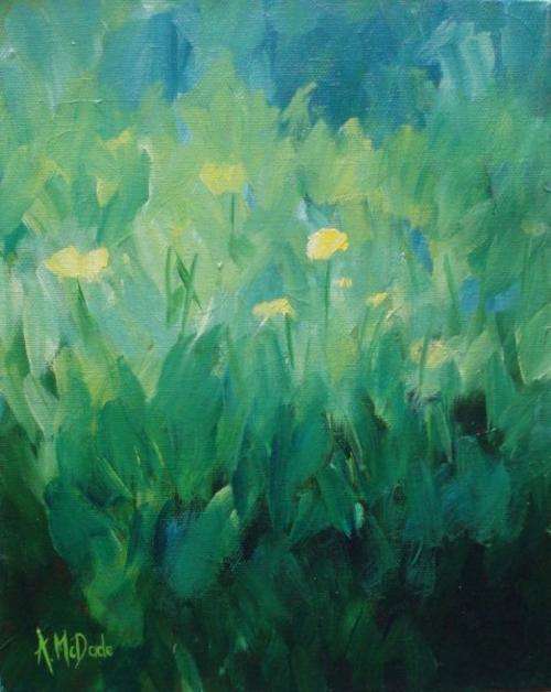 Original Arlene McDade 'Impressionist Daisies'