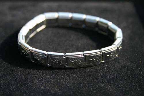 **NEW** Scorpion Nomination type Link Stretch Stainless Steel Bracelet