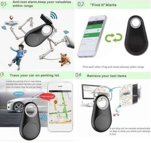 JT - Smart Bluetooth Tracer GPS Locator Tag Alarm Wallet Key Pet Dog Tracker