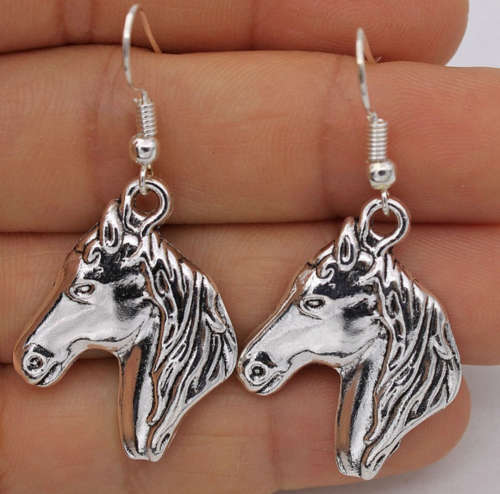 HorseGirl Inc - Silver horse Earrings