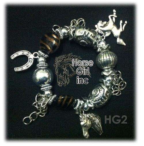 Ultimate Horse Lover - Beautiful silver beaded horse bracelet