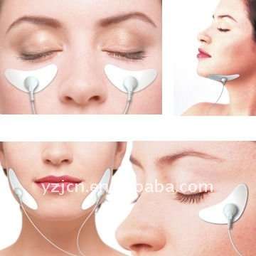 LCD Electrical Biological Conduction Face Slimmer Massager - Deep Pink