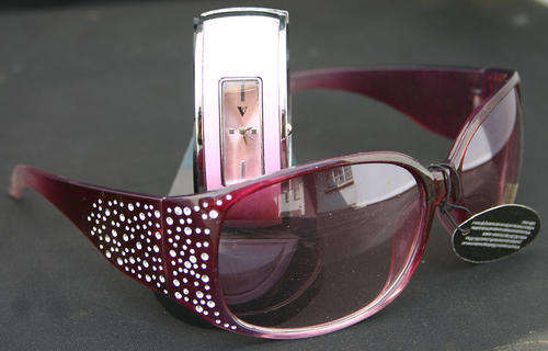 Pink FASHION Sunglasses & Watch