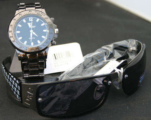 Black FASHION Sunglasses & Watch