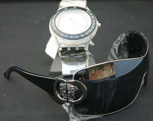 Black FASHION Sunglasses & Watch