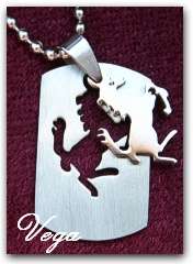 "STAINLESS STEEL"  Horse necklace