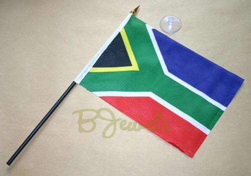 10 x South African Flags 22.5cm x 140mm