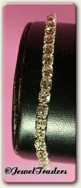 JT - "WHITE ICE" Diamante Stretchy Bracelet
