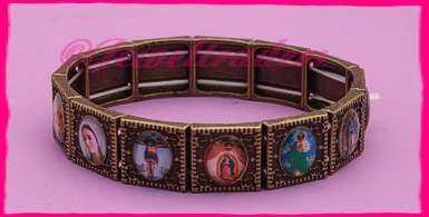 JT - "Bronze" Catholic Saints Bracelet