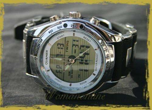 JT - "QUAMER" Mens SPORTS Watch - SILVER FACE ***value R650**