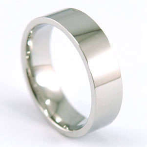 JT - Mens STAINLESS STEEL Brushed Ring With Size 21