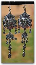 JT - **NEW!!** Austrian Crystal Silver Chandelier Earrings!!