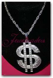 JT - Urban inspired HIP HOP rapper style LARGE Dollar Pendent on Rope Chain
