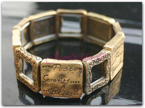 JT - "CHRISTIAN' Gold Serenity Bracelet