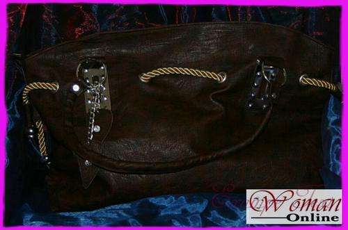 Brown Rope Fashion Handbag PLUS FREE handbag hook