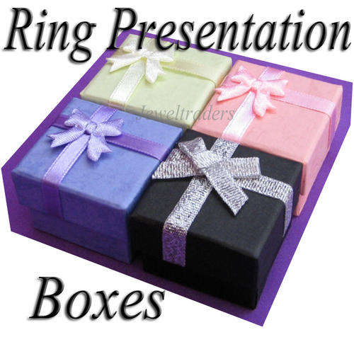 JT - 24 Gift Ring Presentation Boxes PINK
