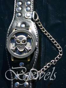 JT **RARE** Skull & Crossbone Watch from USA SILVER as seen in Army Wifes