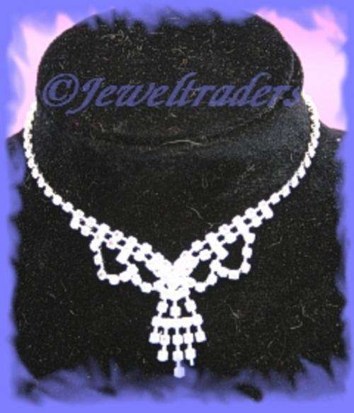 JT - STUNNING Designer Diamante detailed Necklace