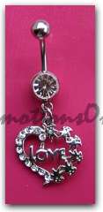 Diamante Detail SURGICAL STEEL Belly Ring