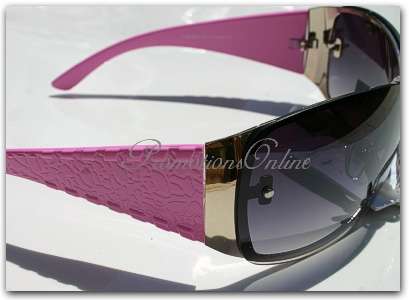 "FREE SHIPPING" Pink, Black & Gold broad FASHION Sunglasses
