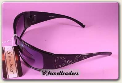 JT - DG Diamante Detailed FASHION Sunglasses Black