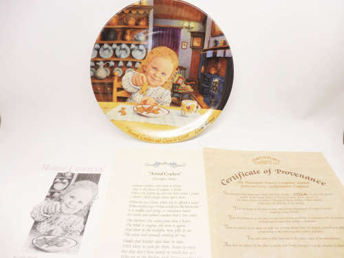 DAVENPORT "ANIMAL CRAKERS" LTD ED PLATE POETRY SOCIETY SERIES
