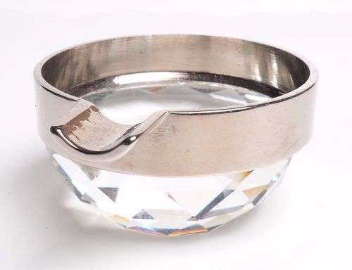 Swarovski Crystal Rhodium Ashtray Retired 1983