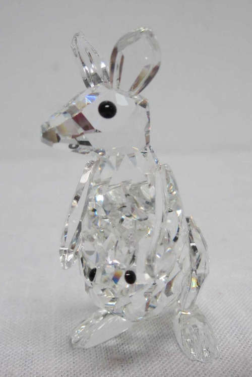 Swarovski Crystal Mother Kangaroo with Baby Joey