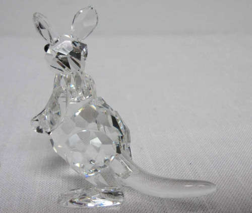 Swarovski Crystal Mother Kangaroo with Baby Joey