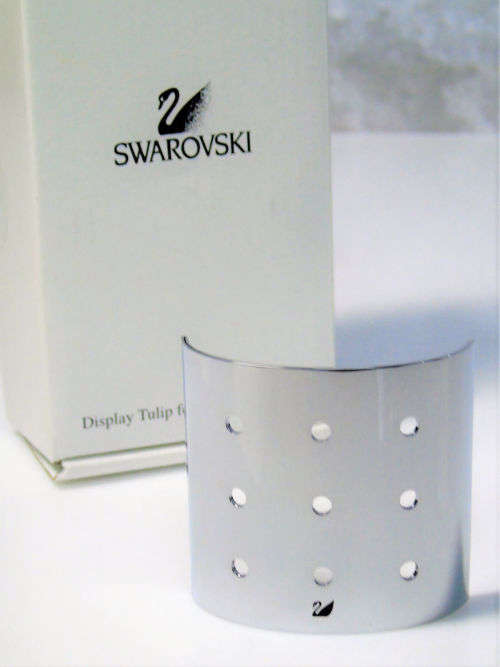 2002 Swarovski Crystal Display Tulip 9 Hole Stand for 3 Year Renewal  #