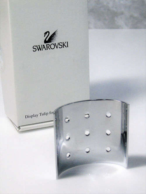 2002 Swarovski Crystal Display Tulip 9 Hole Stand for 3 Year Renewal  #