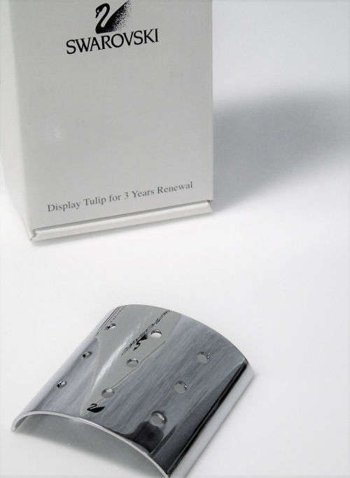 2002 Swarovski Crystal Display Tulip 9 Hole Stand for 3 Year Renewal  #