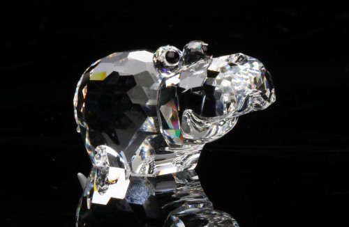 Swarovski Crystal Hippopotamus (hippo) part of the African Wildlife