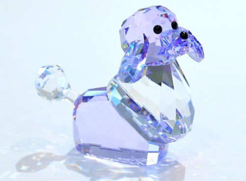 SWAROVSKI LOVLOTS GANG OF DOGS VIOLETTA POODLE 935719  BOXED RETIRED RARE  #